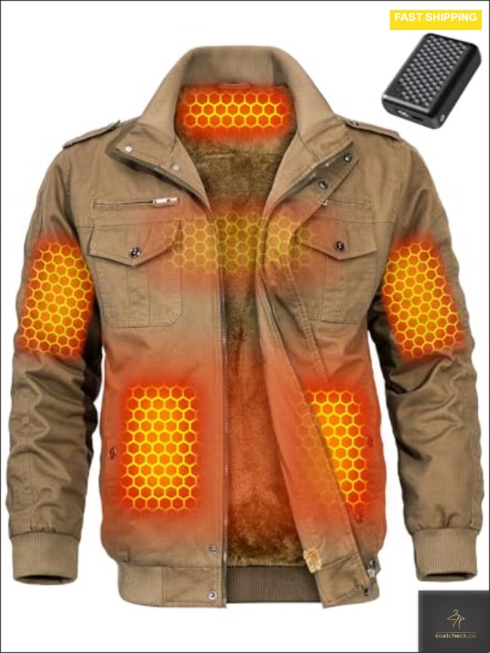 Heated Jacket Men 12V Fast Charge Graphene